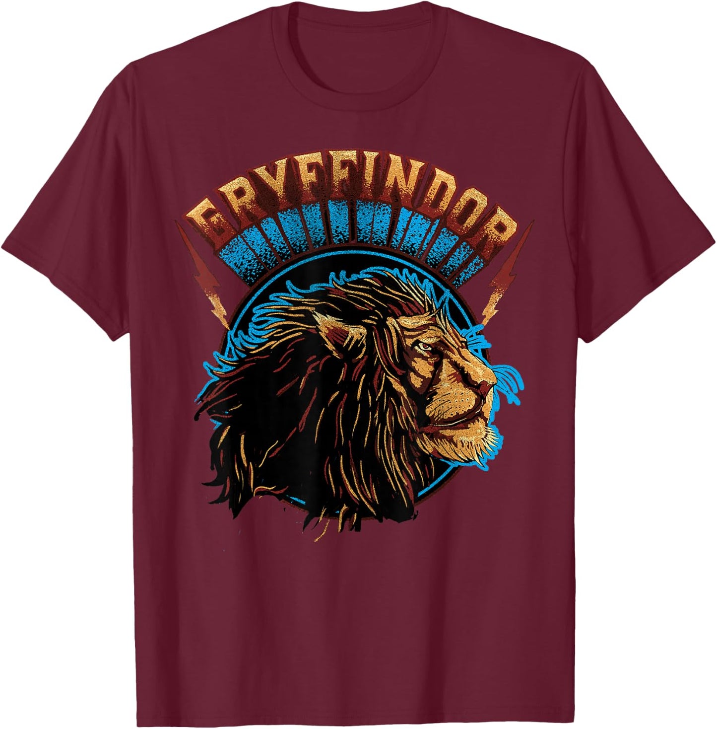 Harry Potter Gryffindor Lion Rock T-Shirt - T-Shirt | Maroon