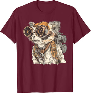 Slow Loris Steampunk T-Shirt - T-Shirt | Maroon
