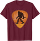 Bigfoot Guitar Sasquatch Yeti Shirt Guitarist Music Men T-Shirt - T-Shirt | Maroon