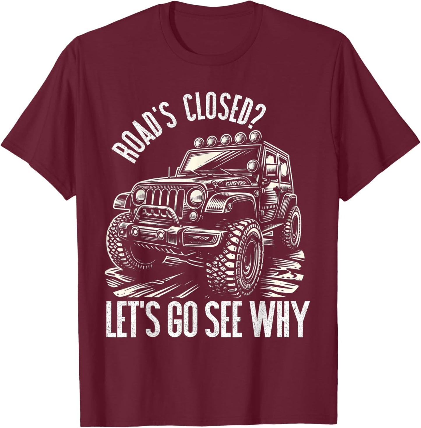 Offroad Racing Dad SxS 4X4 Off-Roading SUV UTV Car Lovers T-Shirt - T-Shirt | Maroon
