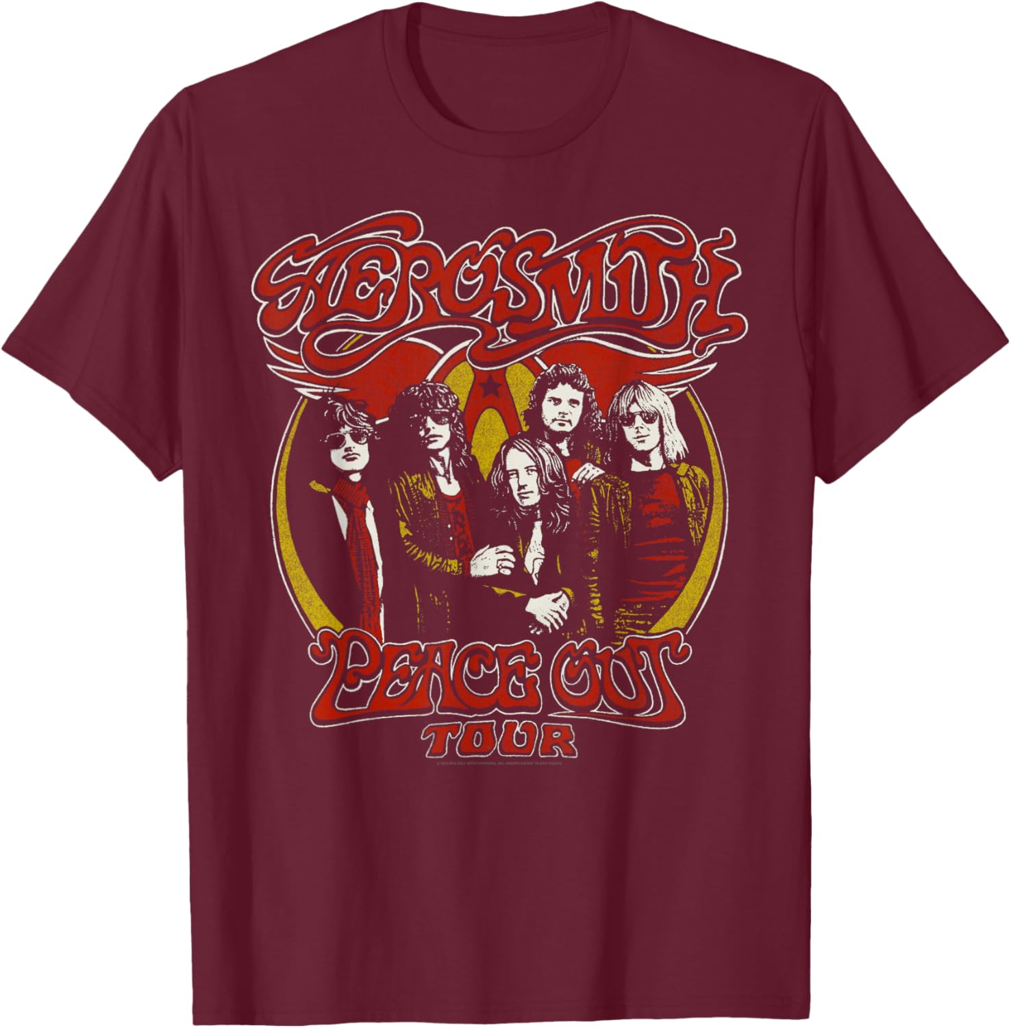 Aerosmith - Toys 1975 Tour T-Shirt - T-Shirt | Maroon