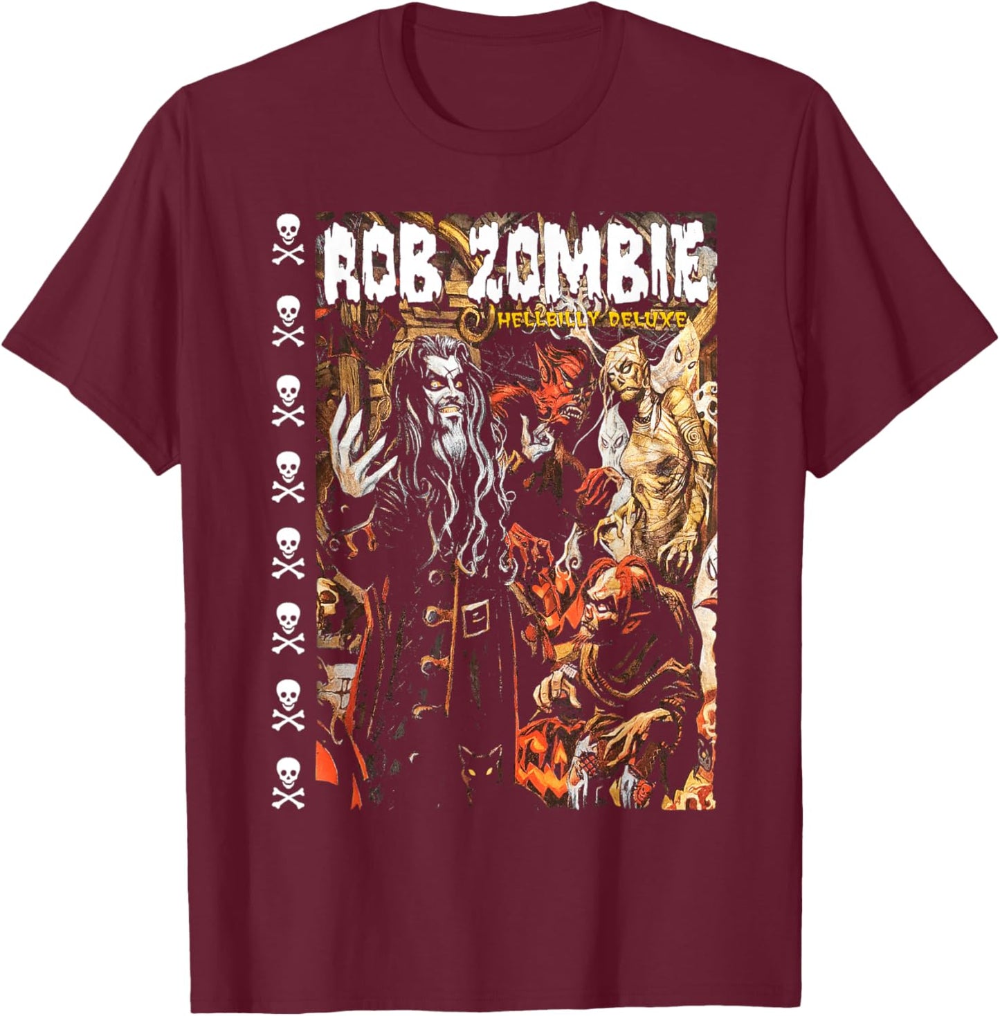 Rob Zombie – Hellbilly Deluxe T-Shirt - T-Shirt | Maroon