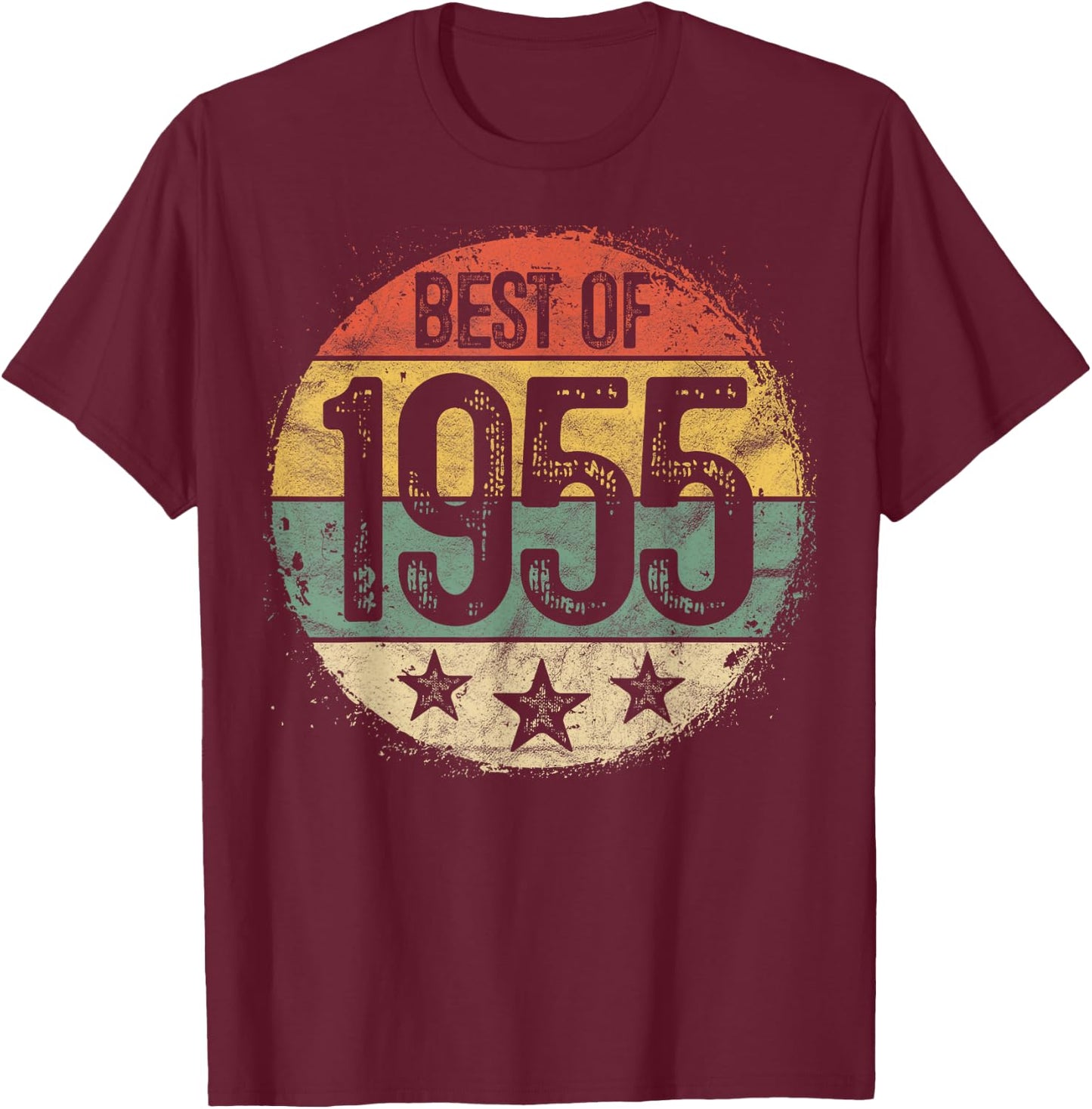 Best Of 1955 70th Birthday Gifts Women 70 Year Old T-Shirt - T-Shirt | Maroon