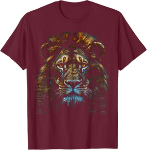 Löwe Fantasy Art - Tier Löwe T-Shirt - T-Shirt | Maroon