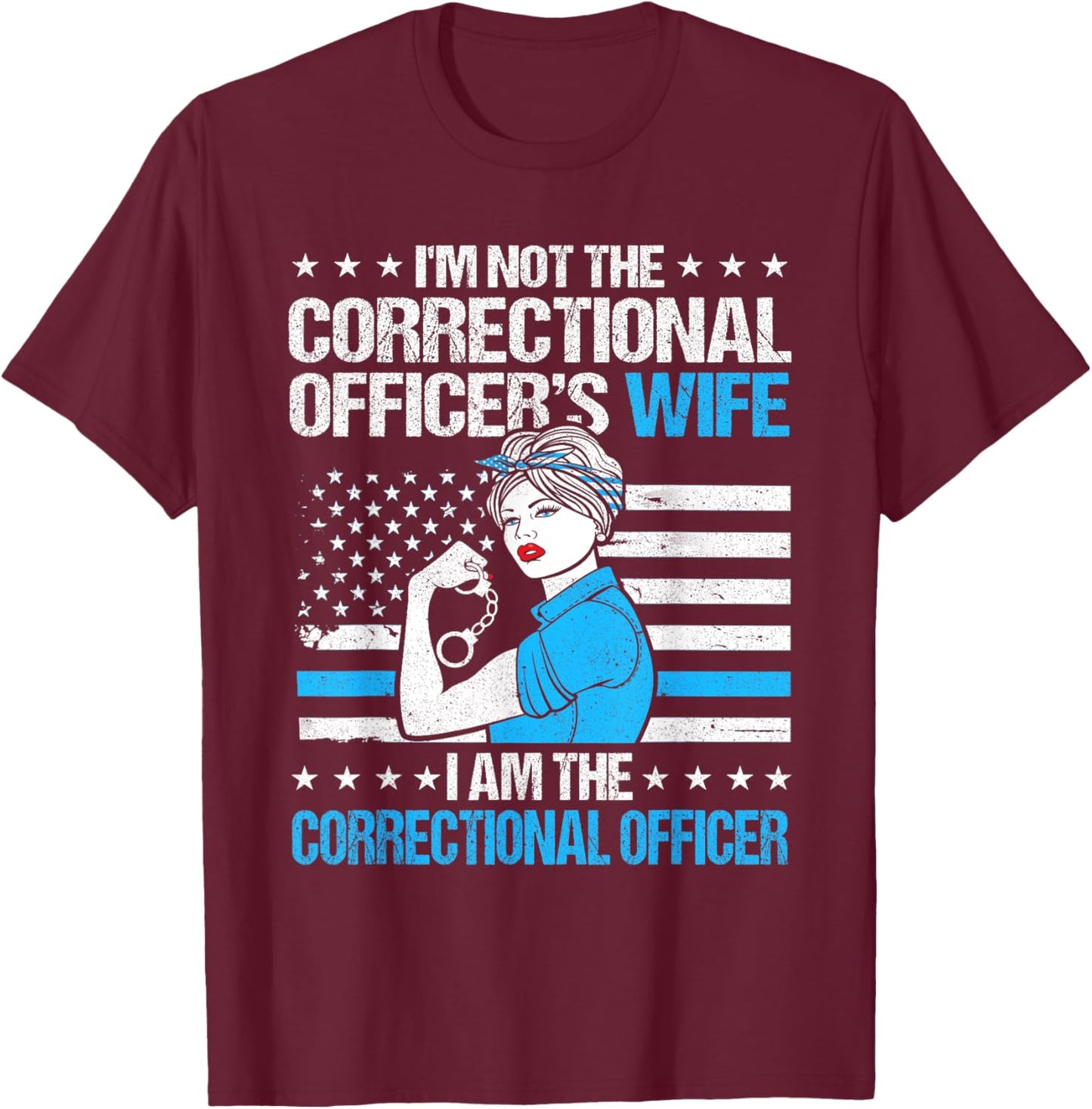 Correctional Officer T-Shirt - T-Shirt | Maroon