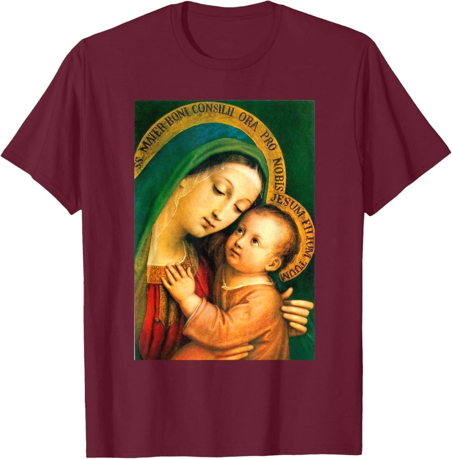 Our Lady Of Good Counsel T-Shirt - T-Shirt | Maroon