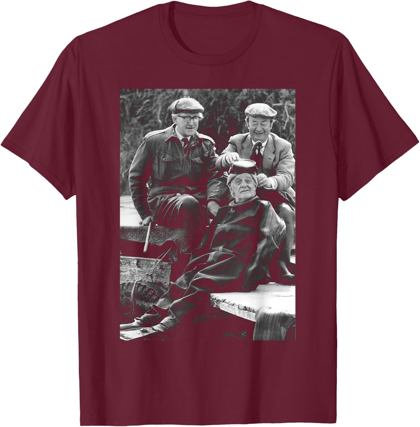 Last of The Summer Wine 1981 Compo Simmonite & Co T-Shirt - T-Shirt | Maroon