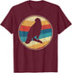 Vintage Hawk 80s 90s Retro Distressed Bird Nerds T-Shirt - T-Shirt | Maroon