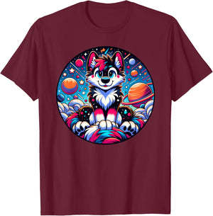 Funny Furry Fandom and Furries Convention T-Shirt - T-Shirt | Maroon