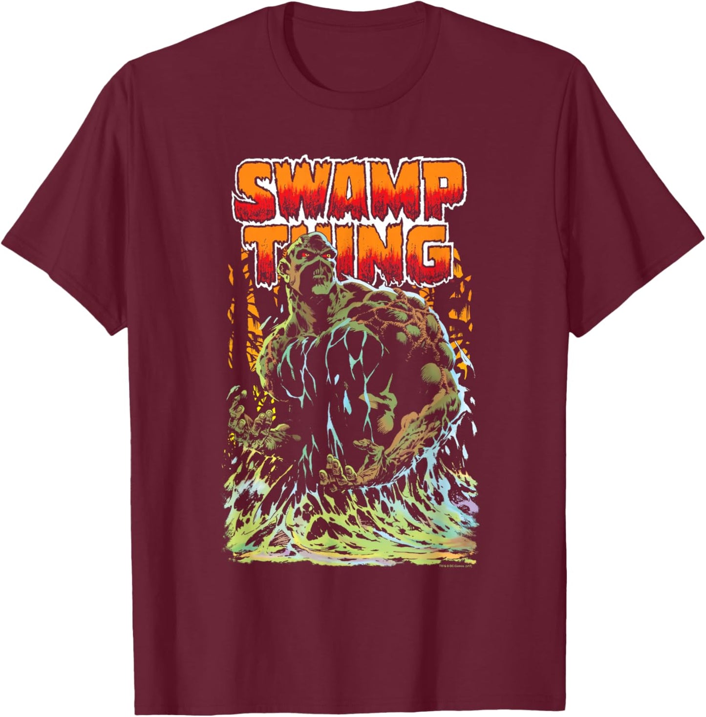 Justice League Swamp Thing T-Shirt - T-Shirt | Maroon