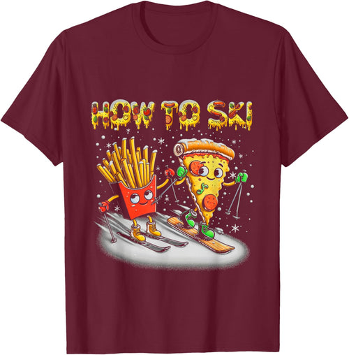How To Ski Extreme Sport Pizza French Fries Skier Skiing