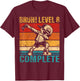 8 Years Old Birthday Dabbing Boy Bruh Level 8 Complete T-Shirt - T-Shirt | Maroon