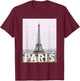 Paris - Eiffel Tower - Aesthetic Design - Classic T-Shirt - T-Shirt | Maroon