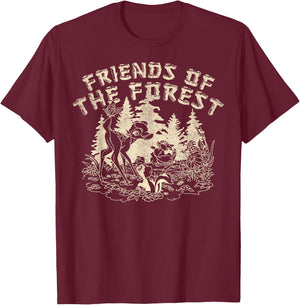 Disney Bambi Friends Of The Forest T-Shirt - T-Shirt | Maroon