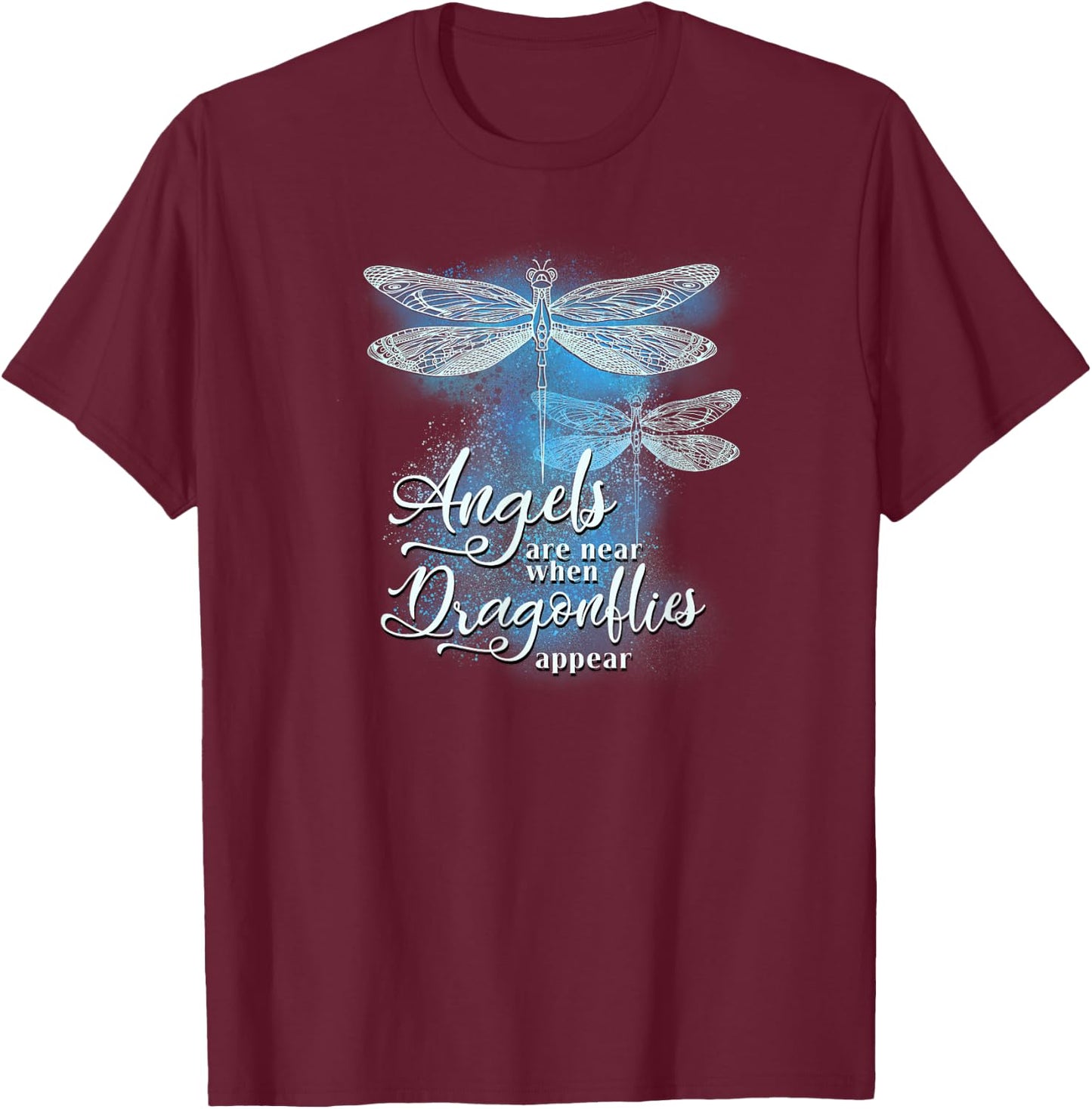 Dragonfly Gifts Dragonflies Clothes Hippie Gift Wings T-Shirt - T-Shirt | Maroon