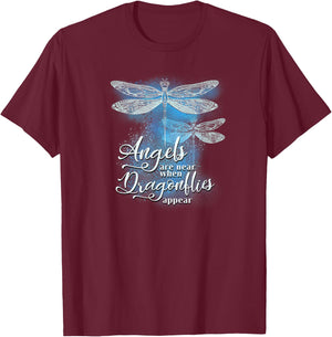 Dragonfly Gifts Dragonflies Clothes Hippie Gift Wings T-Shirt - T-Shirt | Maroon