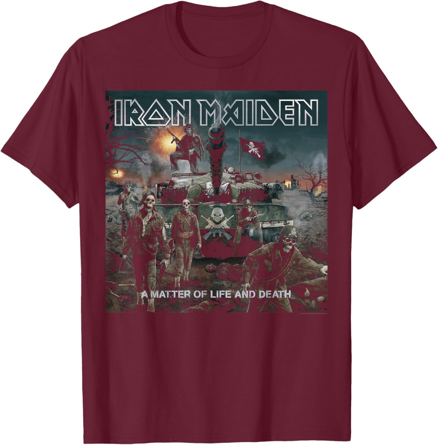 Iron Maiden - A Matter T-Shirt - T-Shirt | Maroon