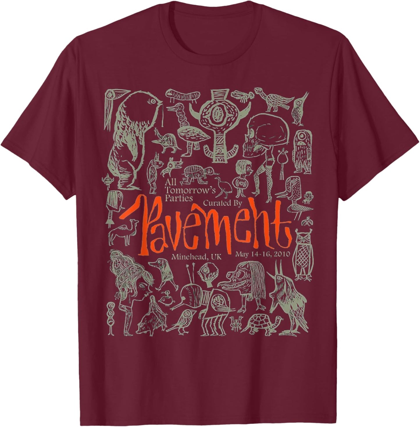 Cut Your Hair Pavement T-Shirt - T-Shirt | Maroon