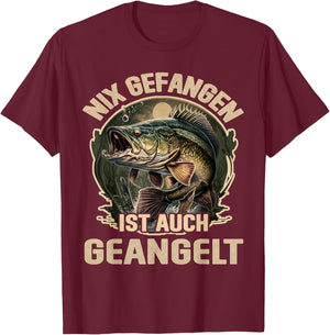 Angler Angeln lustige Angelsprüche Geschenk, Lustiges Angel , Schwarz, S T-Shirt - T-Shirt | Maroon