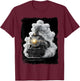Steam Train Locomotive Engine Conductor Railway Boys Men T-Shirt - T-Shirt | Maroon