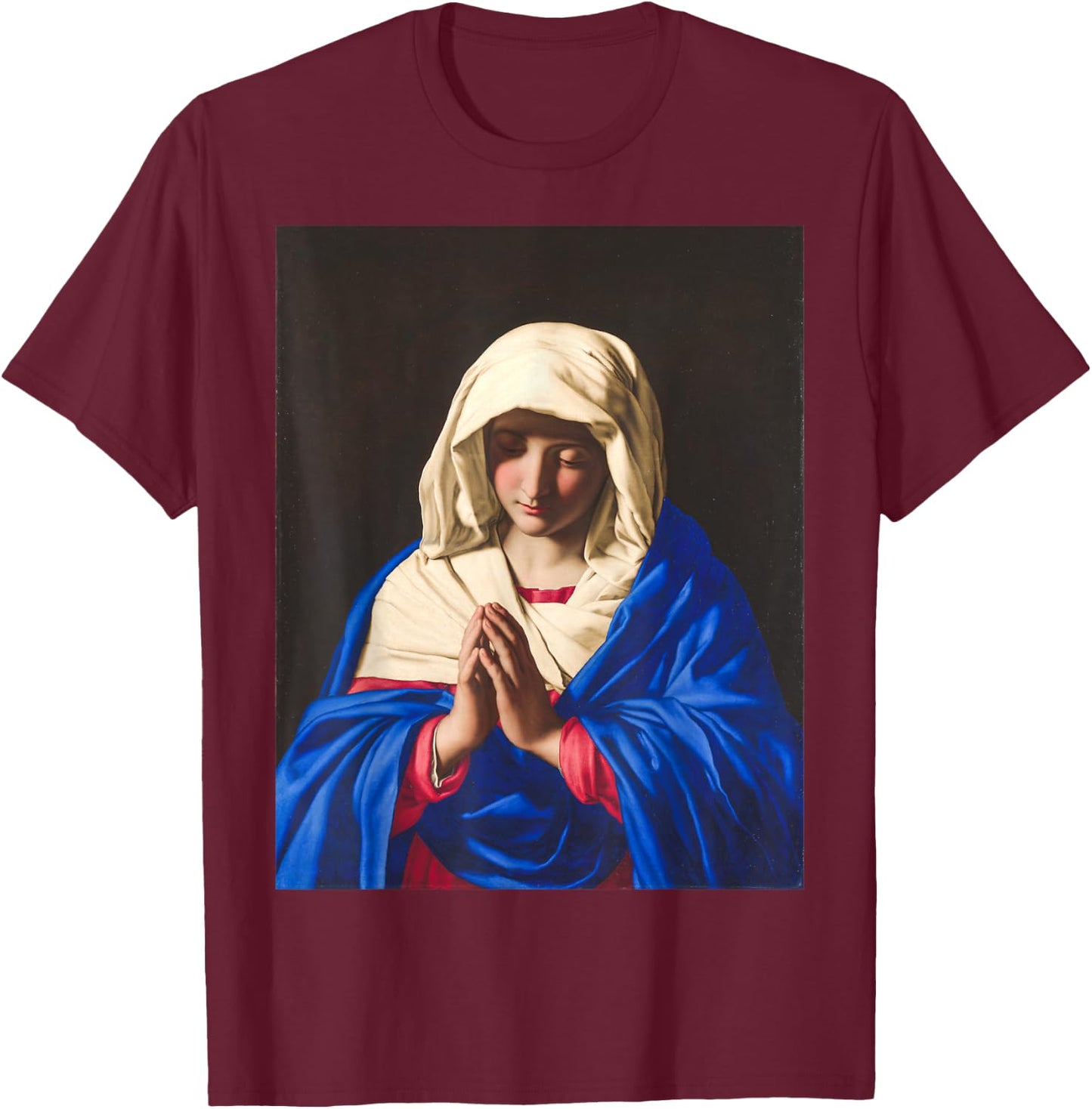 Mary, mother of Jesus T-Shirt - T-Shirt | Maroon
