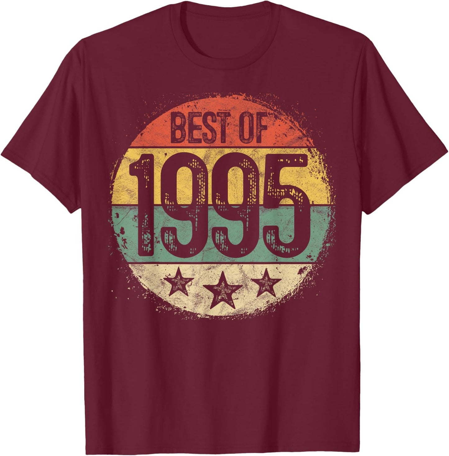 Best of 1995 30th Birthday Gifts Women 30 Year Old T-Shirt - T-Shirt | Maroon