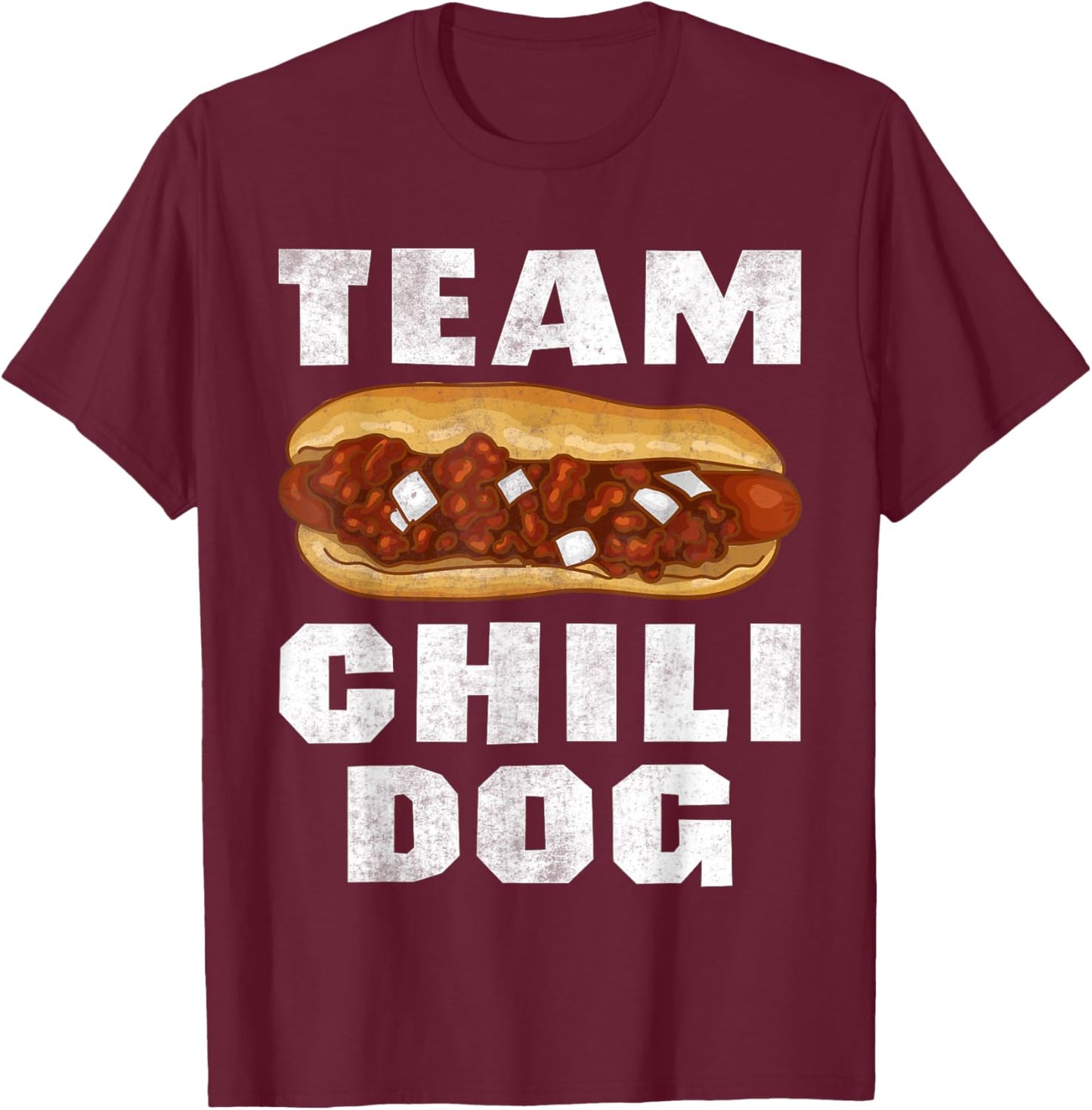 Food Truck Chili Con Carne Chili Dog T-Shirt - T-Shirt | Maroon
