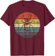 Bug Lover Entomologist Gifts Retro Sunset Insects Entomology T-Shirt - T-Shirt | Maroon