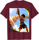 David and Goliath Bible Book Samuel King David Anime Manga T-Shirt - T-Shirt | Maroon