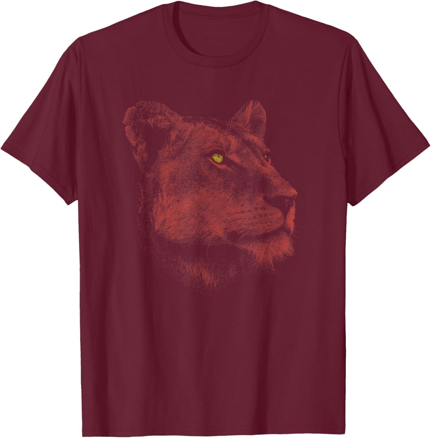 Lioness women | Female Lion T-Shirt - T-Shirt | Maroon