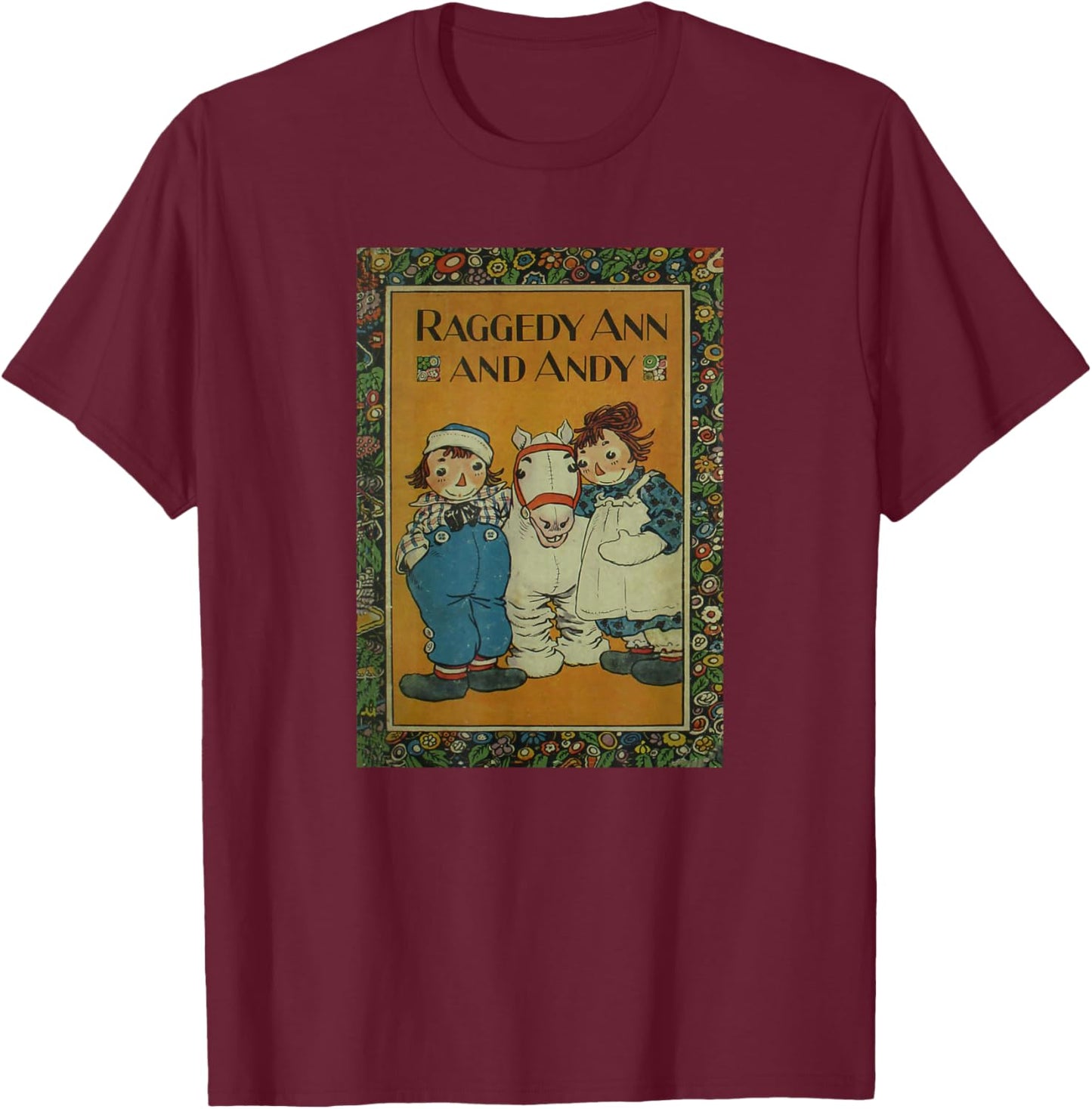 Raggedy Ann & Andy T-Shirt - T-Shirt | Maroon