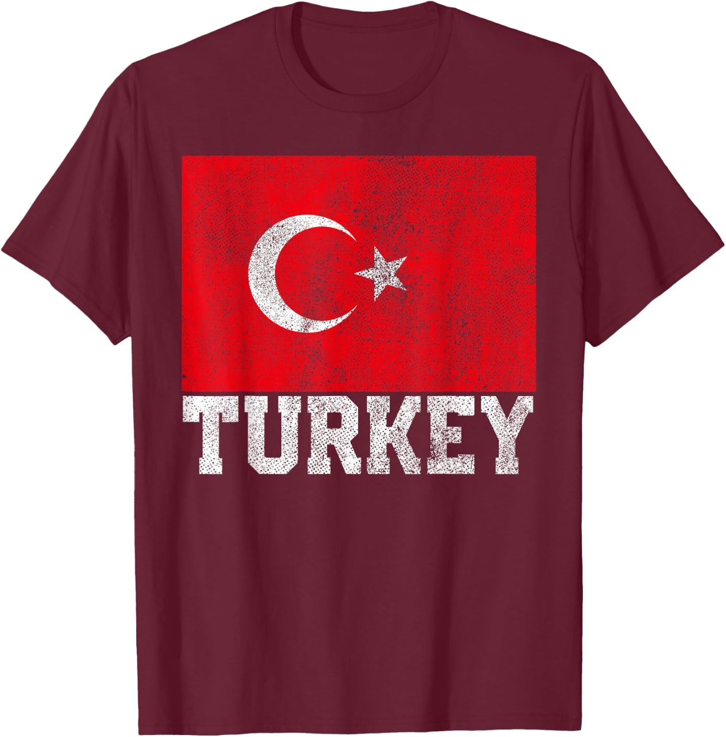 Turkey Flag National Pride Roots Country Matching Family T-Shirt - T-Shirt | Maroon