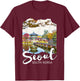 Seoul Souvenir / Seoul South Korea T-Shirt - T-Shirt | Maroon
