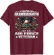 Proud Granddaughter Of An Air Force Veteran Vet's Family T-Shirt - T-Shirt | Maroon