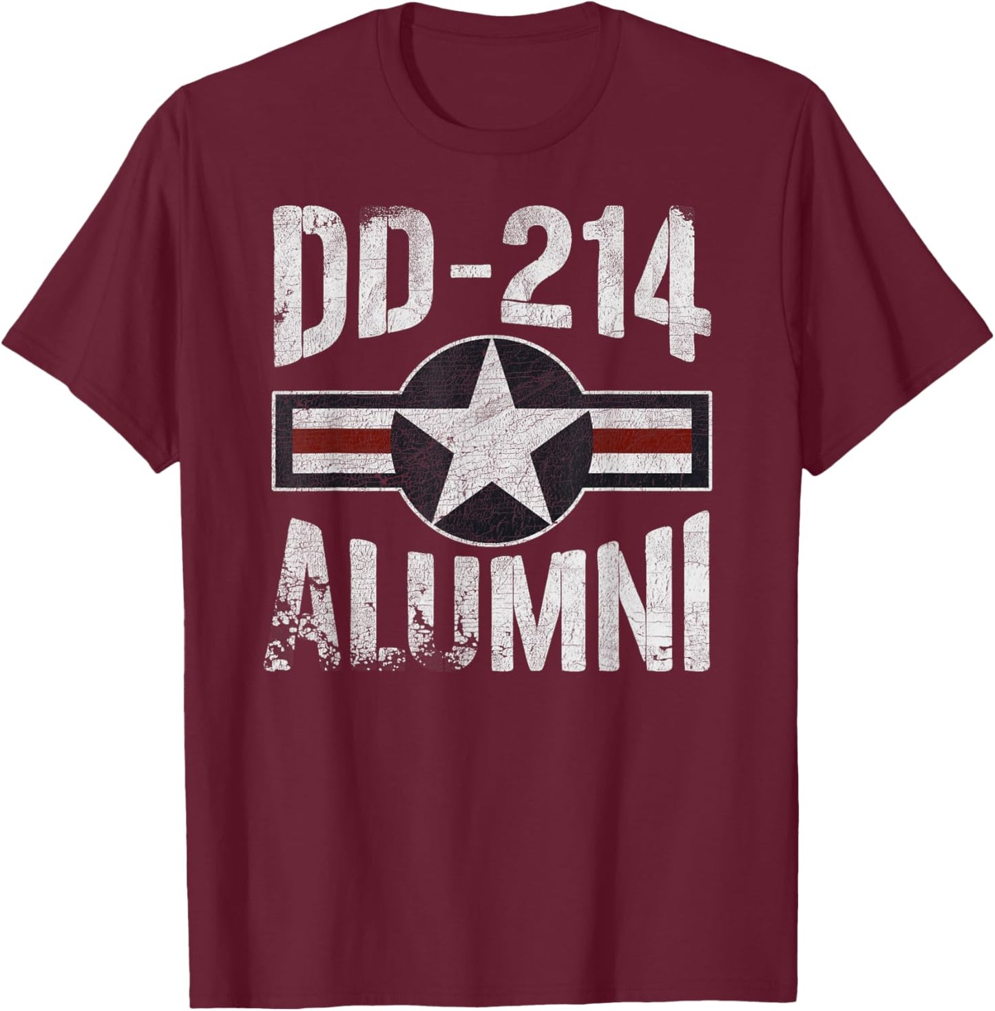 USAF Retired Shirt DD-214 Alumni US Airforce Retired Gift T-Shirt - T-Shirt | Maroon