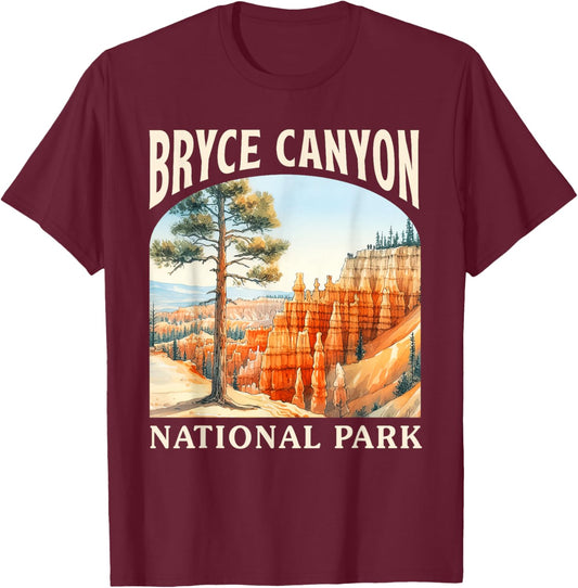 Bryce Canyon National Park Utah Trip Nature Exploring Lover T-Shirt - T-Shirt | Maroon
