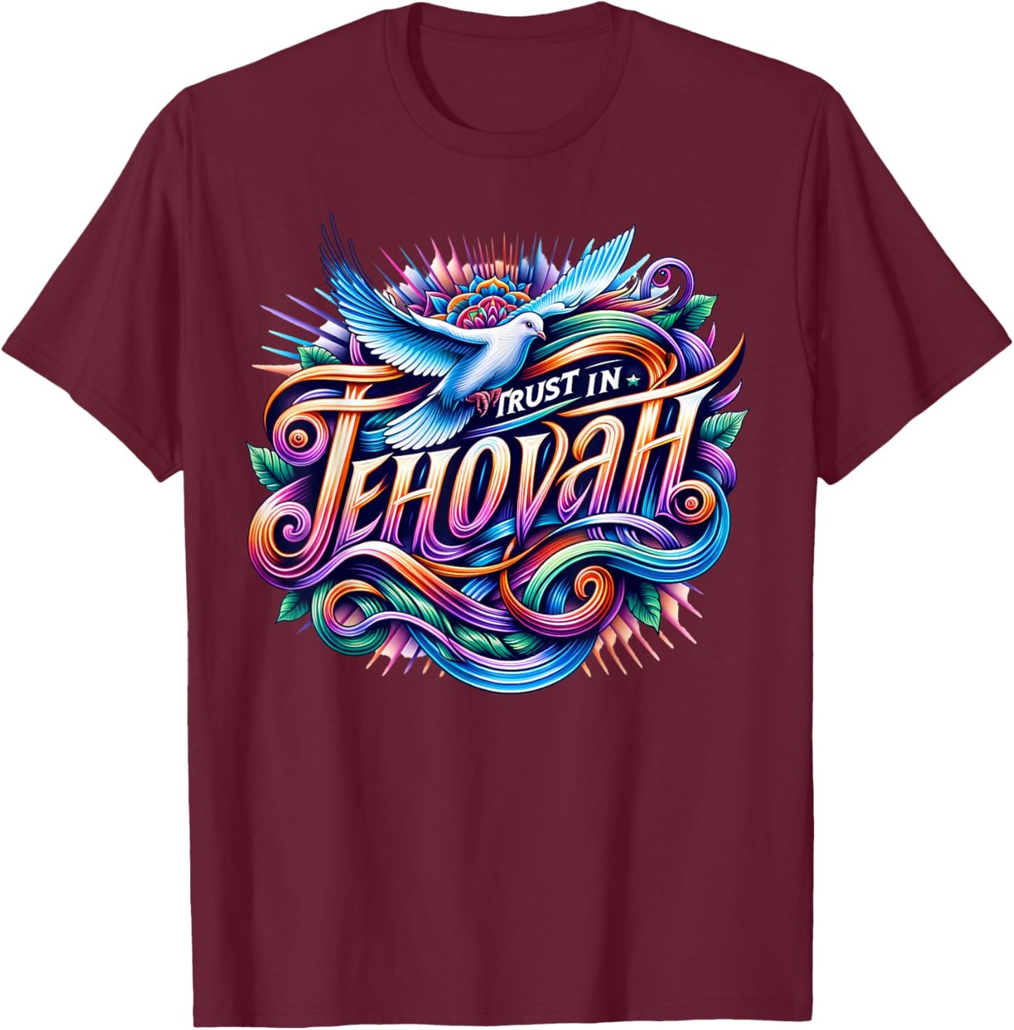 Jehovah's Witness Trust In Jehovah JW ORG JW T-Shirt - T-Shirt | Maroon