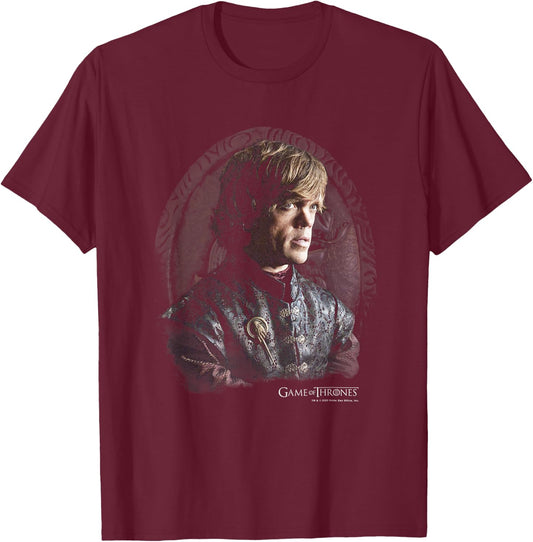 Game Of Thrones Tyrion Lannister Portrait T-Shirt - T-Shirt | Maroon