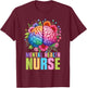 Mental Health Nurse Profession Psychiatry T-Shirt - T-Shirt | Maroon