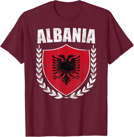 Albania T-Shirt - T-Shirt | Maroon