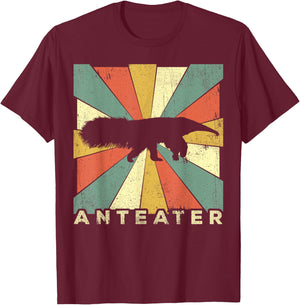 Vintage Anteater Lover Retro Style Animal T-Shirt - T-Shirt | Maroon