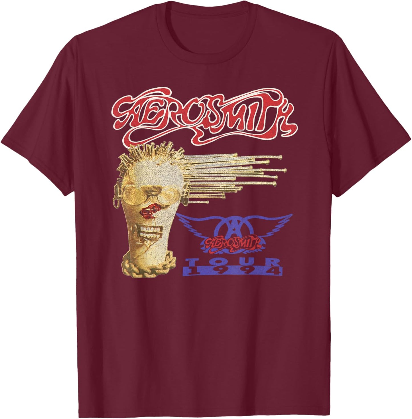 Aerosmith Amazon Exclusive - Get A Grip 1994 Tour T-Shirt - T-Shirt | Maroon