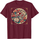 Japanese Koi Fish Lotus Design T-Shirt - T-Shirt | Maroon