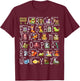 Back to School Kids Cute Animals A-Z Alphabet ABCs Teacher T-Shirt - T-Shirt | Maroon
