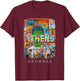 Athens Georgia GA Music and Art SD146 T-Shirt - T-Shirt | Maroon
