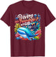 Vacation Bible School Diving Into Friendship God VBS 2024 T-Shirt - T-Shirt | Maroon