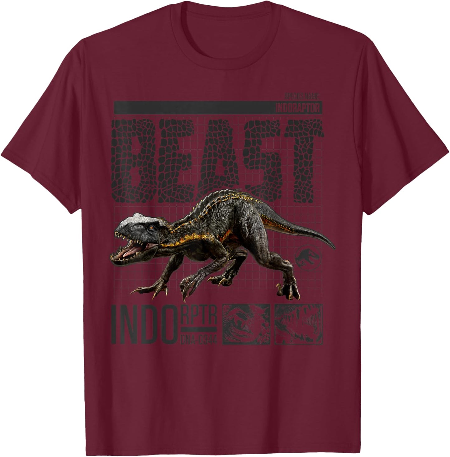 Jurassic World: Fallen Kingdom Indoraptor Beast T-Shirt - T-Shirt | Maroon