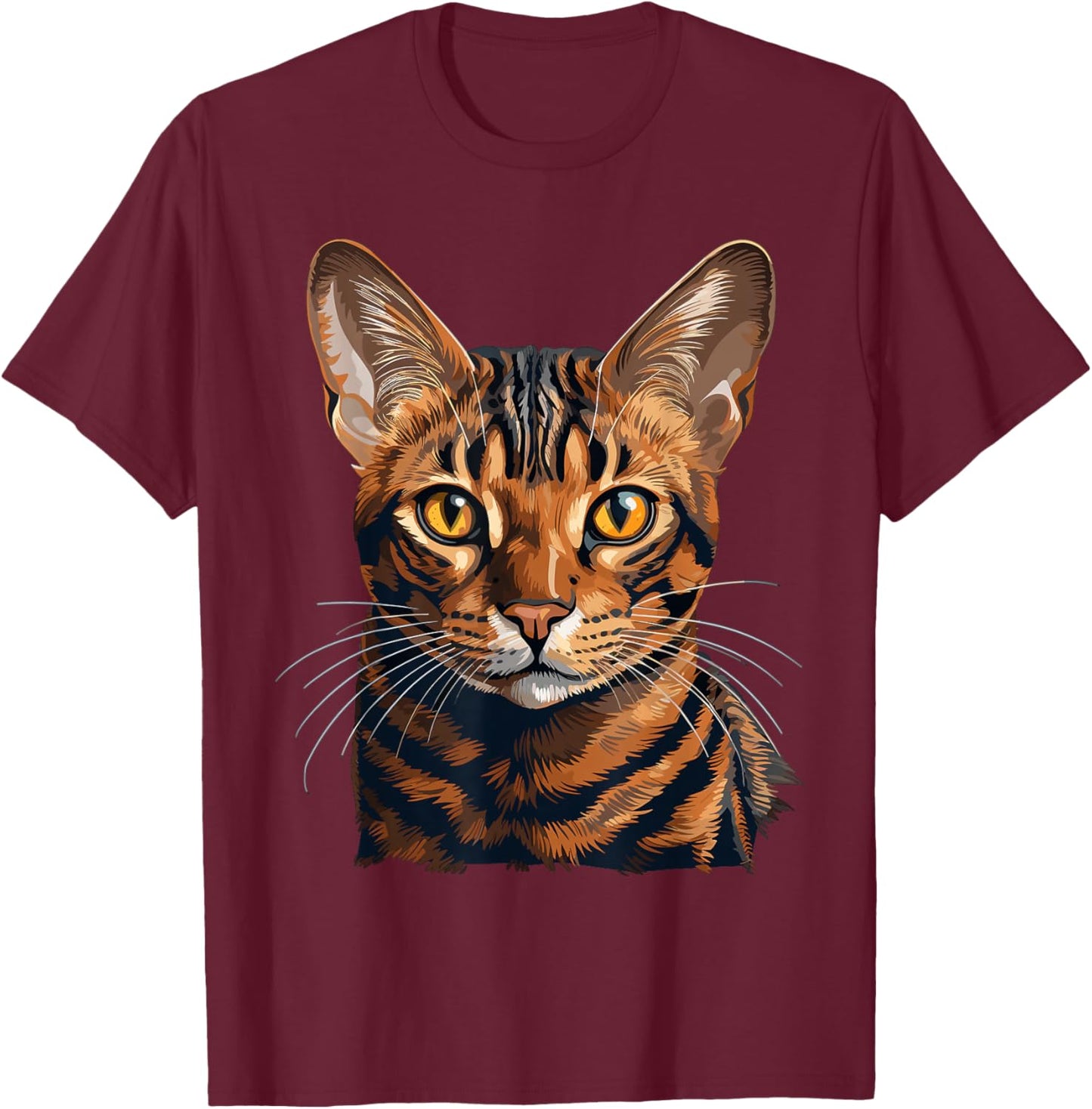 Bengal Cats Bengal Cat T-Shirt - T-Shirt | Maroon