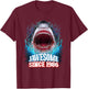 40th Birthday Jawesome Since 1986 Shark 40 Years Old T-Shirt - T-Shirt | Maroon