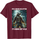 Cringy Werewolf Kitten Wolf Meme Cringe Alpha T-Shirt - T-Shirt | Maroon